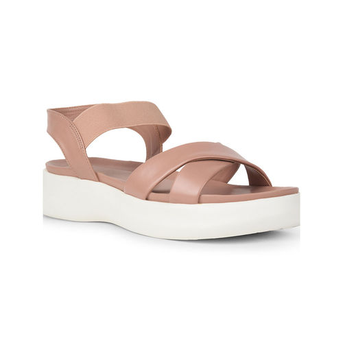 Bata Beige Womens Low Platform Sandals (UK 5)