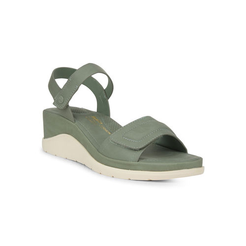 Buy Bata Green Wedge Sandals for Women Online