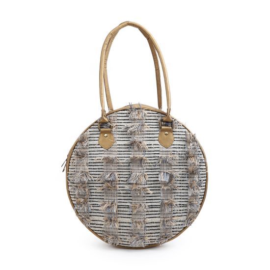 Round Rattan Basket Bag Handmade Weave Shoulder Bag Summer Beach Bag  Crossbody Bag For Women | Fruugo BH