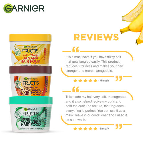 Garnier Fructis Hair Food - Nourishing Banana Hair Mask For Dry Hair: Buy Garnier Fructis Hair Food - Nourishing Banana Hair Mask For Dry Hair Online at Best Price in India | Nykaa Garnier Fructis Hair Food - Nourishing Banana Hair Mask For Dry Hair: Buy Garnier Fructis Hair Food - Nourishing Banana Hair Mask For Dry Hair Online at Best Price in India | Nykaa