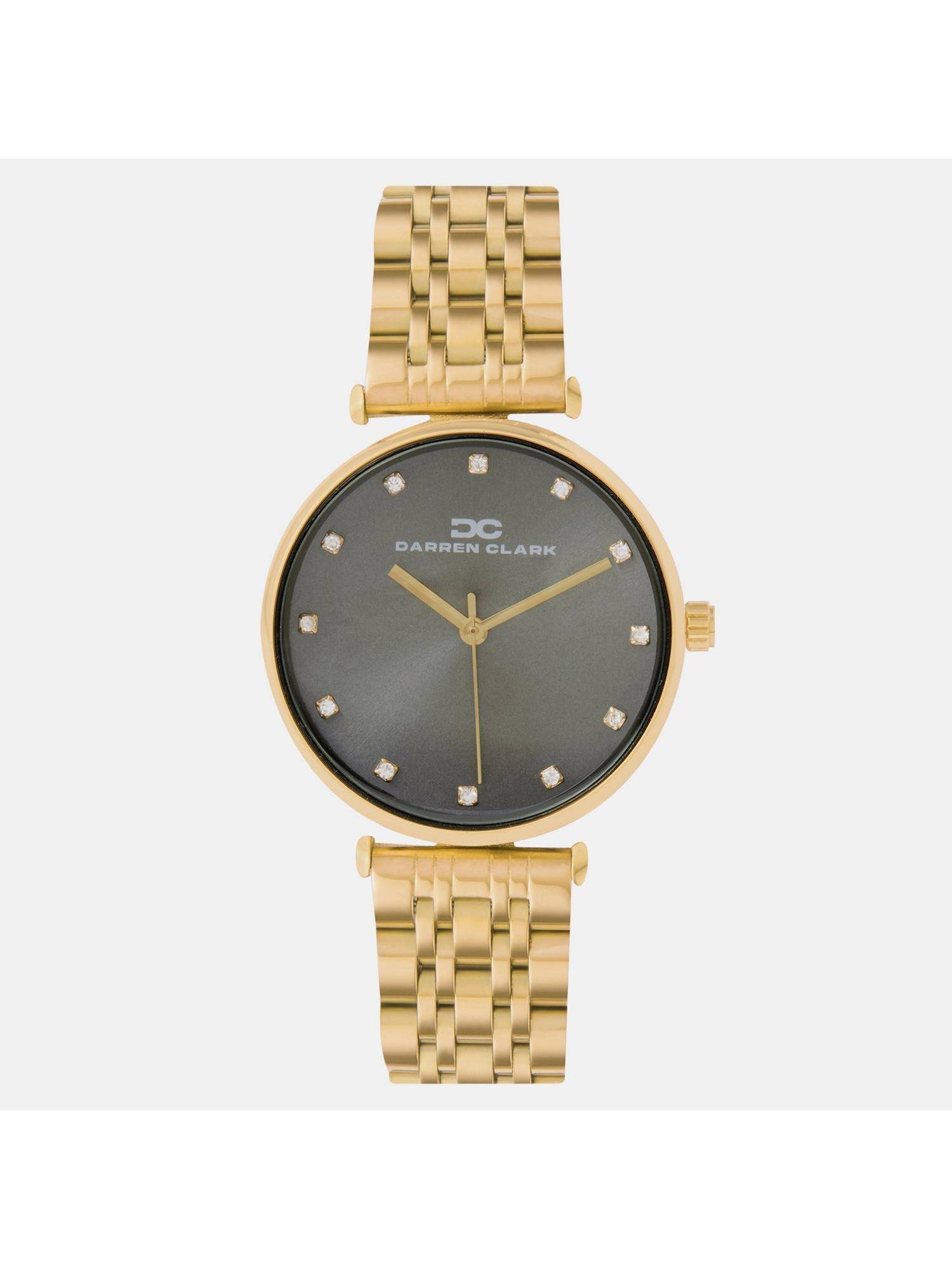 Darren Clark Women Quartz Grey Dial Analog Metal Watch 2009B-M0215 (M)