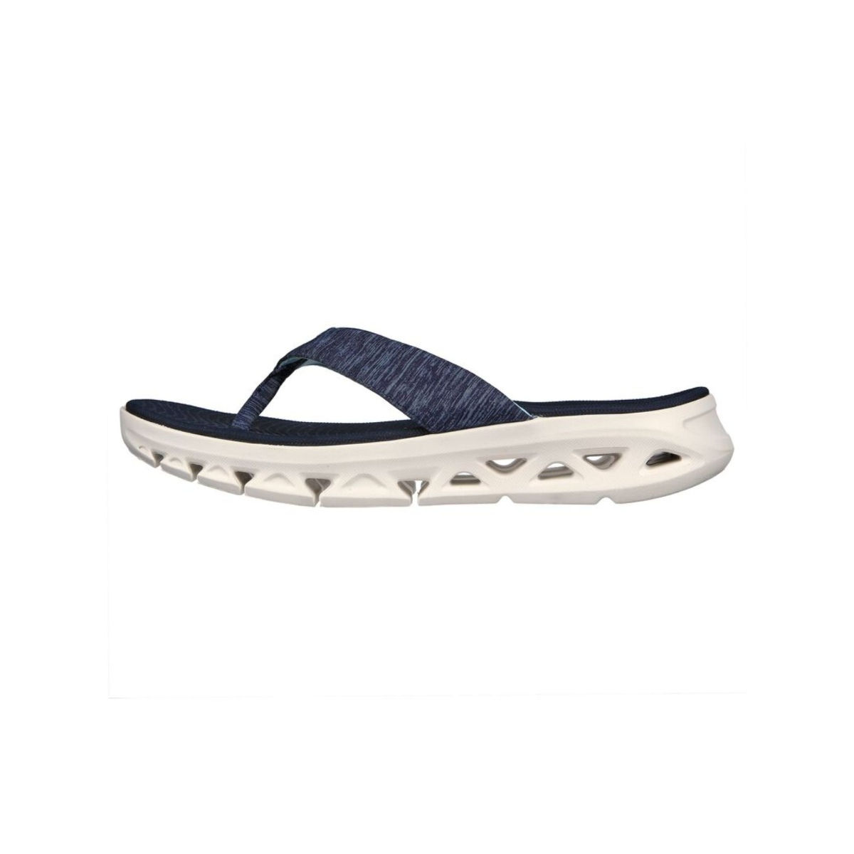 Buy SKECHERS Go Glide step Flex ascend Navy Gowalk Flip Flops Online