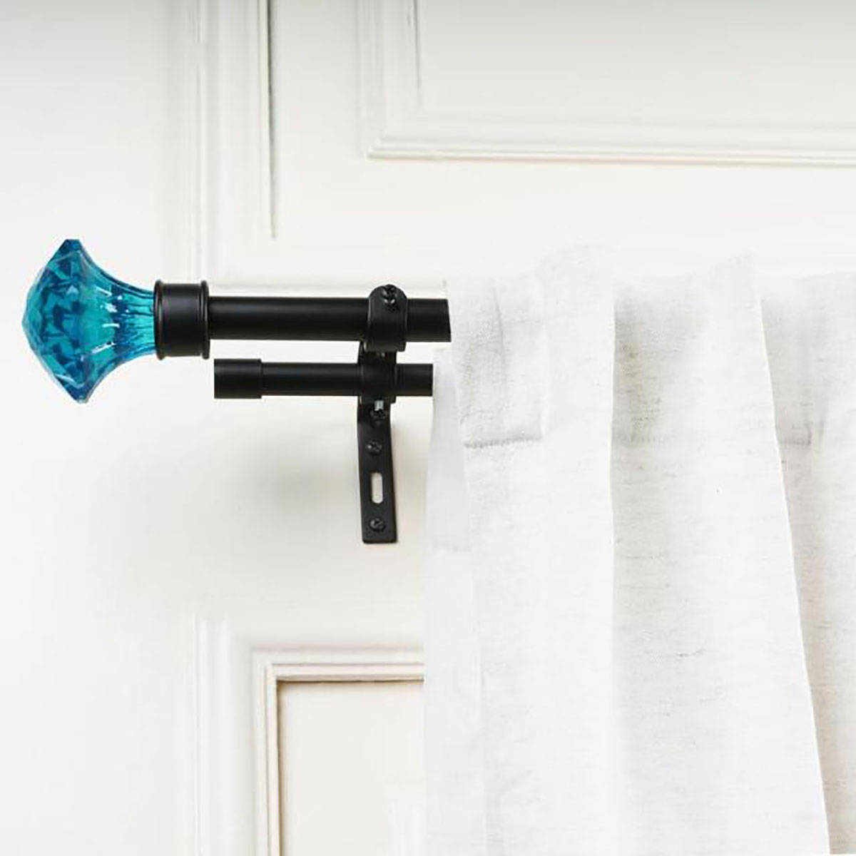 The Decor Mart Adjustable Double Curtain Rod