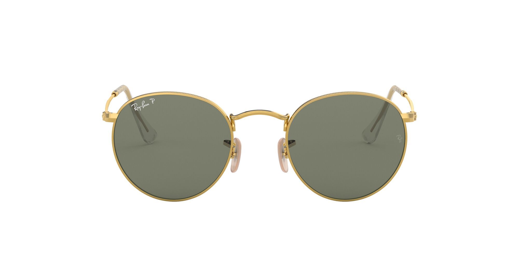 Ray-Ban 0RB3447 Green Polarized Icons Round Sunglasses (50 mm)