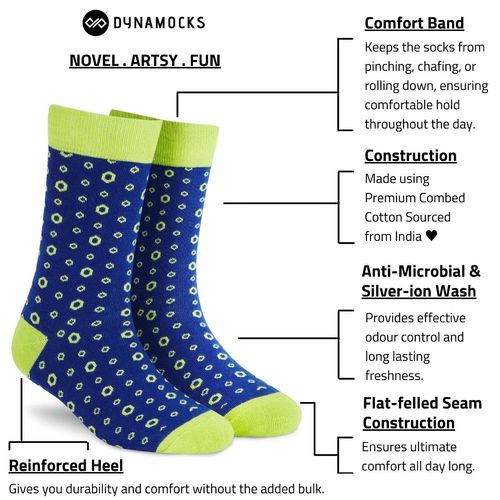 Buy Dynamocks Vibe Men & Women Crew Length Socks - Yellow (Free