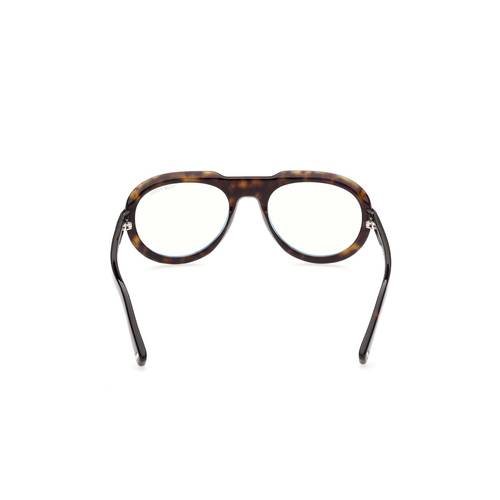 Tom Ford FT5756-B 052 Eyeglasses Havana 53mm Aviator Frame TOM FORD FT5756-B 052 Eyeglasses Dark Havana Frame 53mm | eBay main image 4