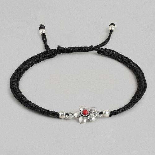 ZAVYA Black Thread Flower Charms 925 Silver Anklets Sterling Silver Anklet  Price in India - Buy ZAVYA Black Thread Flower Charms 925 Silver Anklets  Sterling Silver Anklet Online at Best Prices in