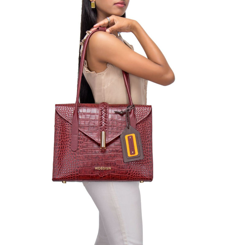 Buy Hidesign Tote bags YIN YANG 02 CROCO MEL RANCH MARSALA MARSALA L Online