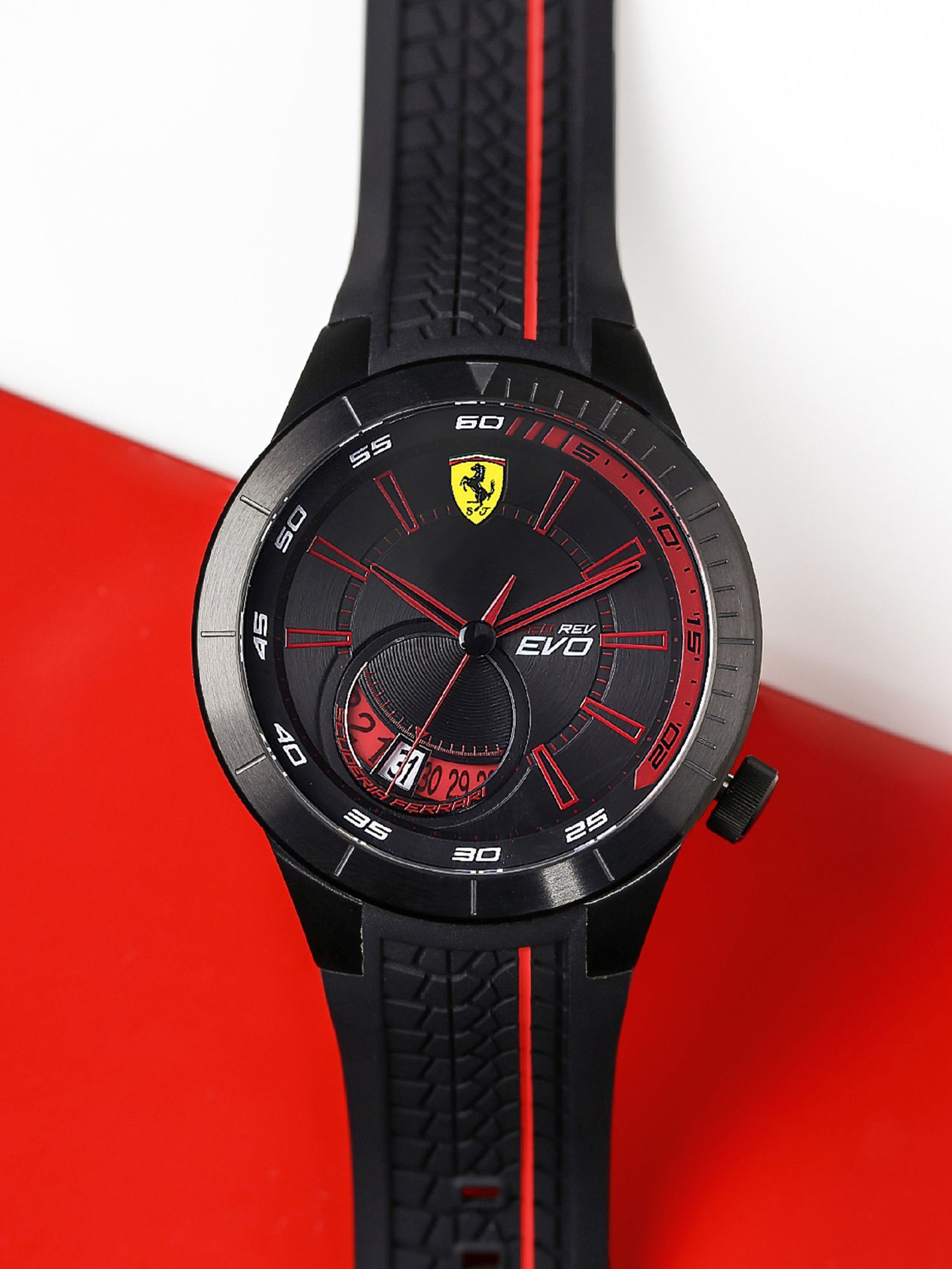 Buy Scuderia Ferrari Redrev Evo 0830339 Black Dial Analog Watch For Men Online