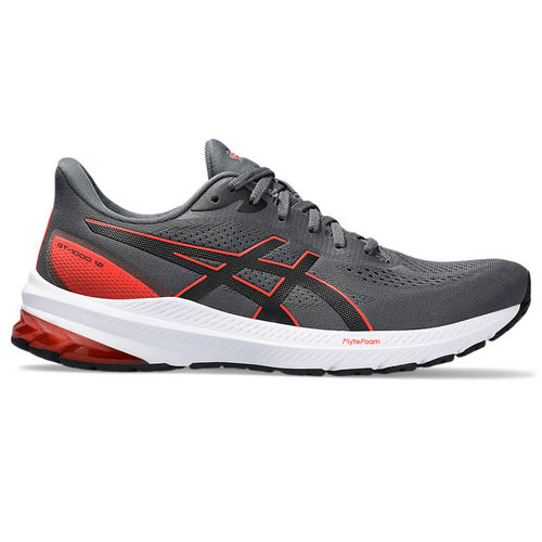 Buy ASICS GT-1000 12 Grey Red Men Running Shoes Online
