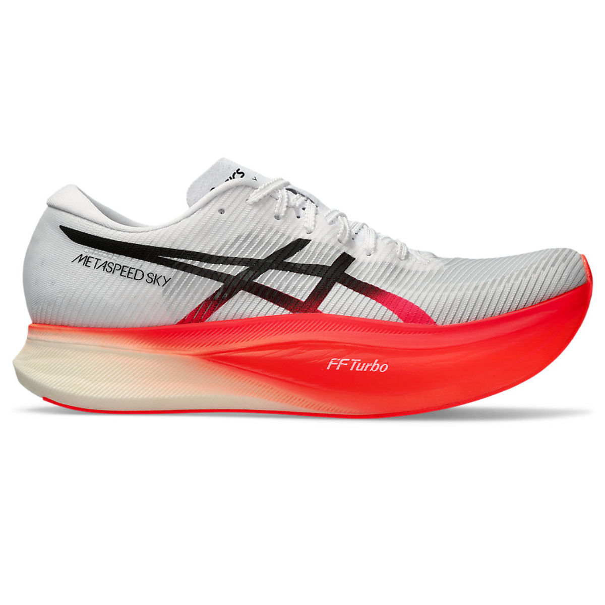 ASICS Metaspeed Sky+ Off White & Red Unisex Running Shoes (UK 5)