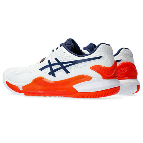 ASICS GEL-Resolution White Orange Men Tennis Shoes