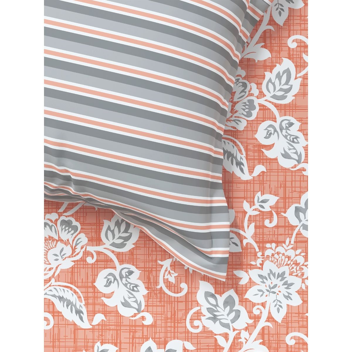 Trident Utsav Bedding Set Cotton 120 TC 1 Bedsheet 2 Pillow Covers