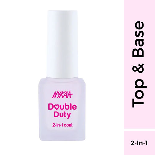 Nykaa Nail Care Double Duty 2-in-1 Top & Base Coat: Buy Nykaa ...