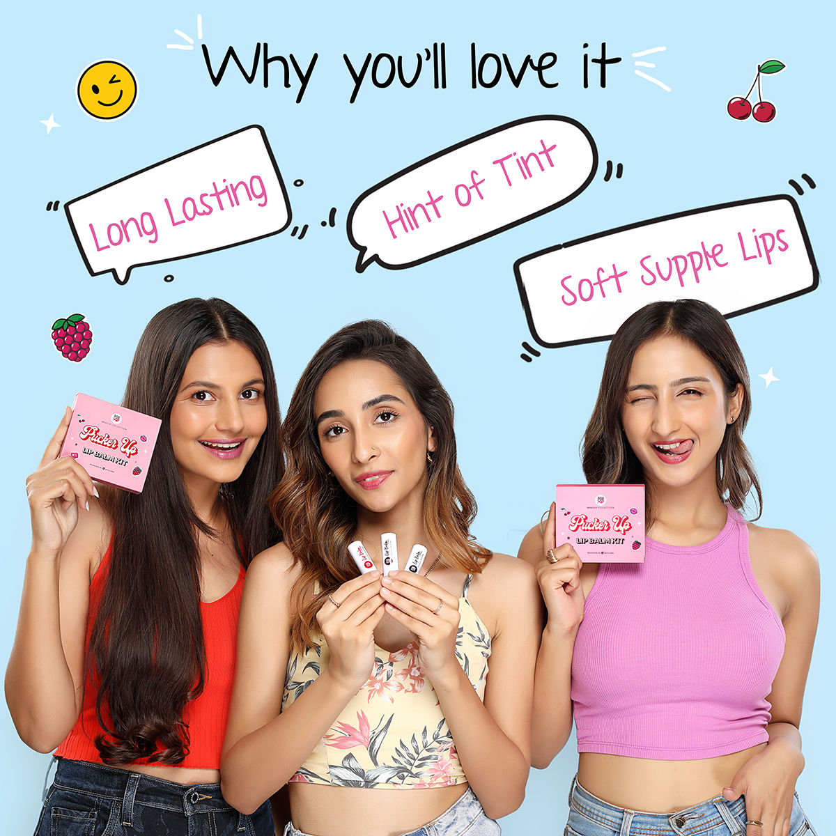 Buy MyGlamm Popxo Makeup Pucker Up Lip Balm Kit Online