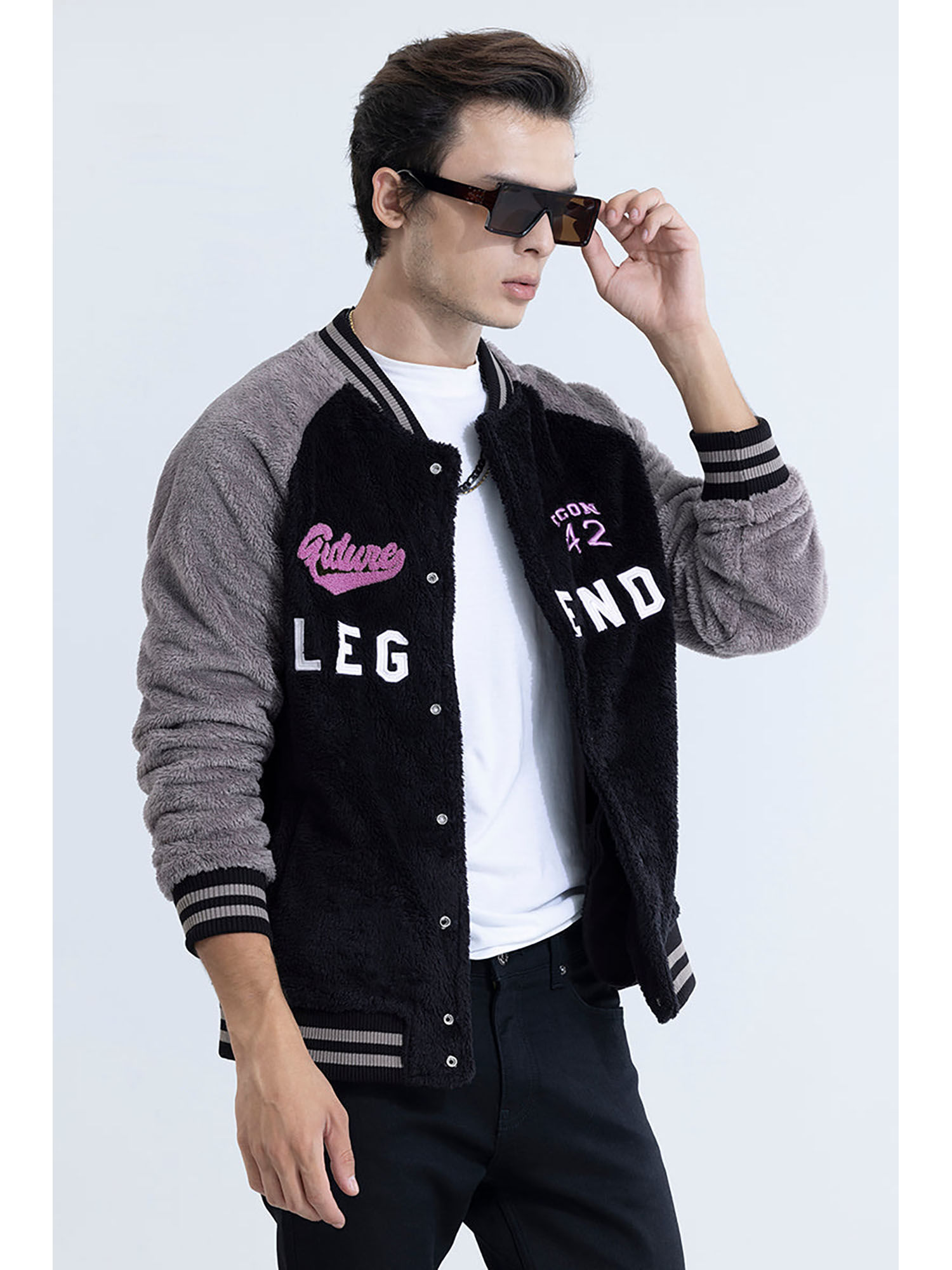 Buy Snitch Legend Black Varsity Jacket Online