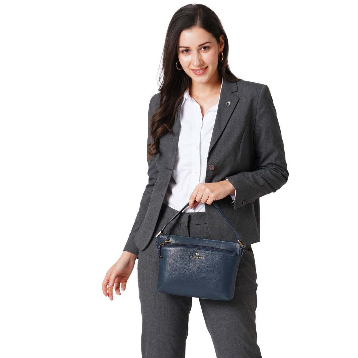 Perquisite Women Taylor Immri Navy Hand Bag