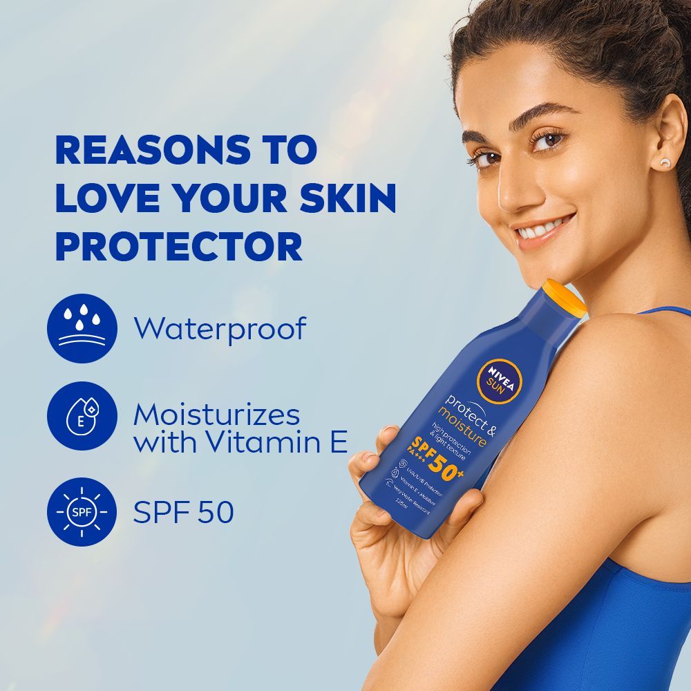 NIVEA Sun Lotion, SPF 50, with UVA & UVB Protection, Water Resistant
