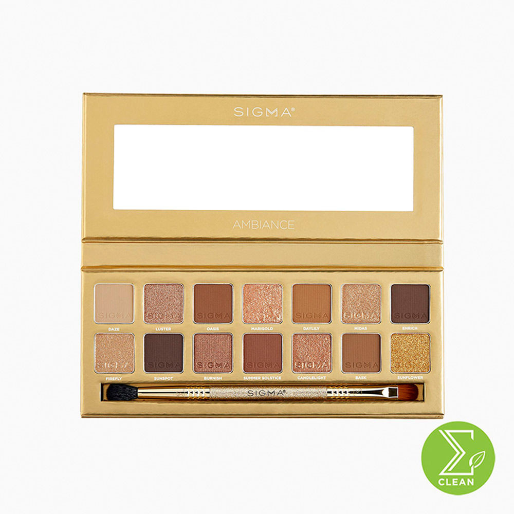 Sigma Beauty Ambiance Eyeshadow Palette With Dual- Ended Brush