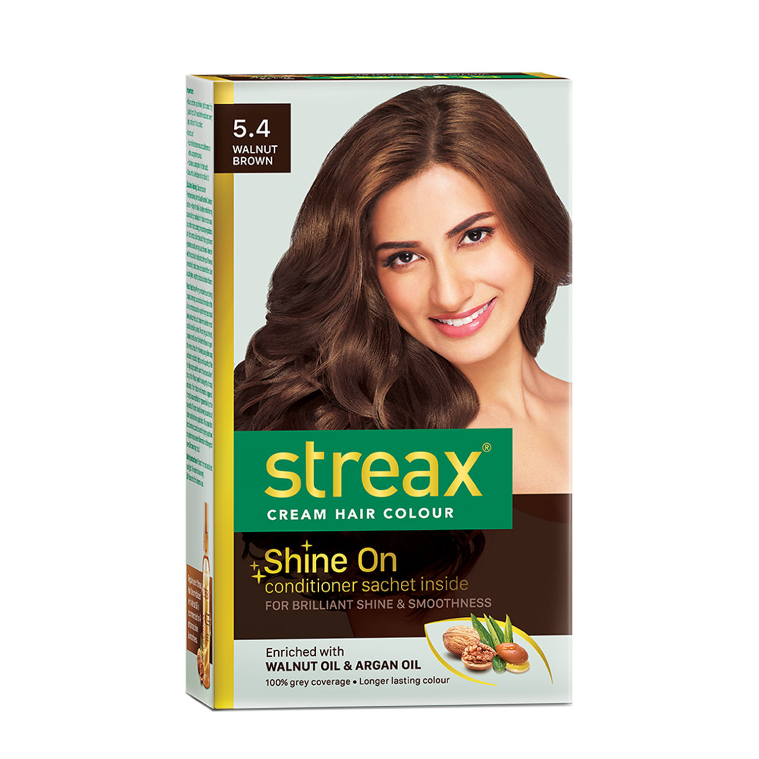 Streax Hair Colour - Walnut Brown 5.4(70gm+50ml)