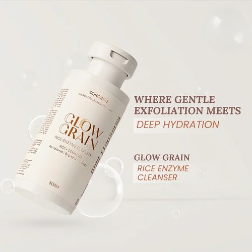 Buy SUROSKIE Glow Grain Rice Enzyme Cleanser For Glowing & Hydrated Skin  Online
