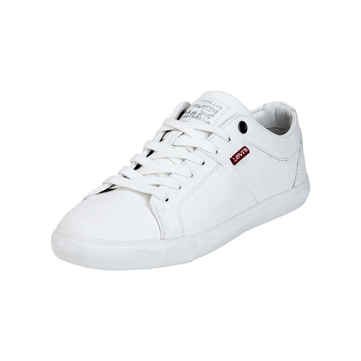 Levis woods sneakers on sale white