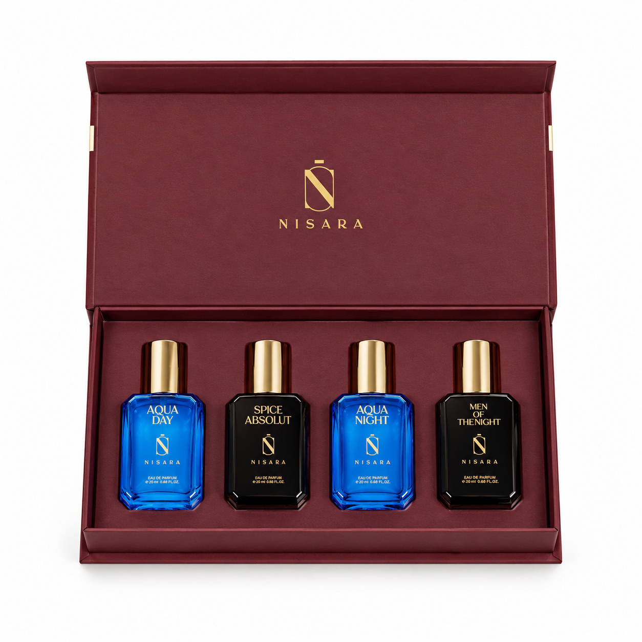 NISARA Gift Set For Men - Long Lasting Perfume With Fresh Aq...