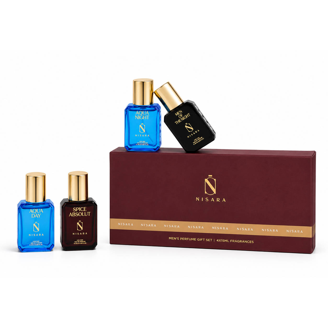 NISARA Gift Set For Men - Long Lasting Perfume With Fresh Aq... - view 2