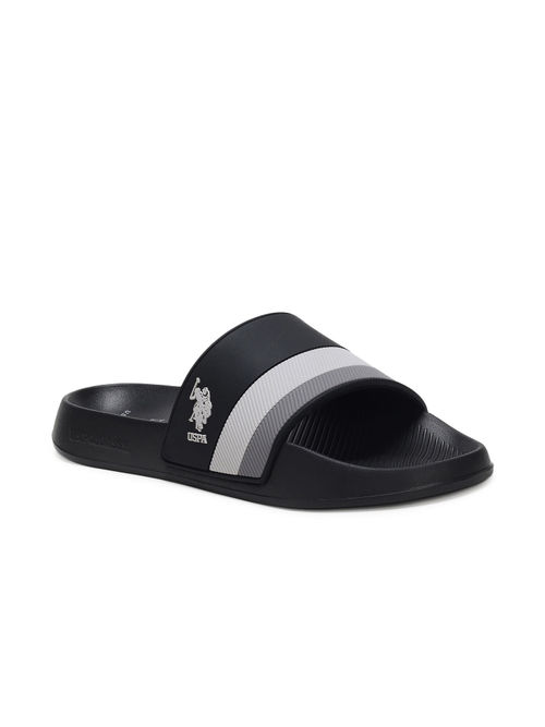 Buy POLO Men CONEX BLK Black Sliders Online