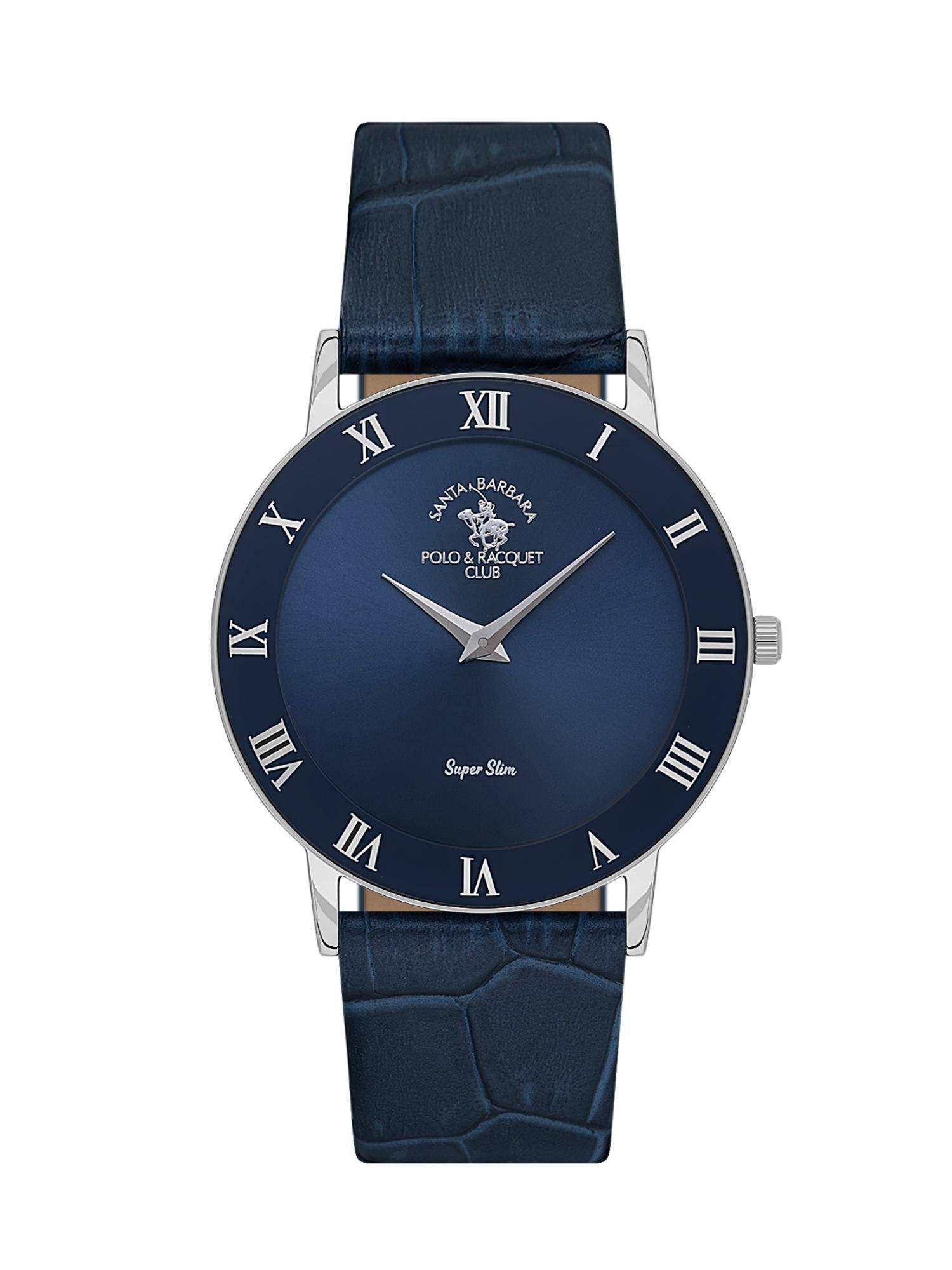 Santa Barbara Polo & Racquet Club Quartz Navy Blue Dial Analog Watch - SB.1.10708-2 (M)