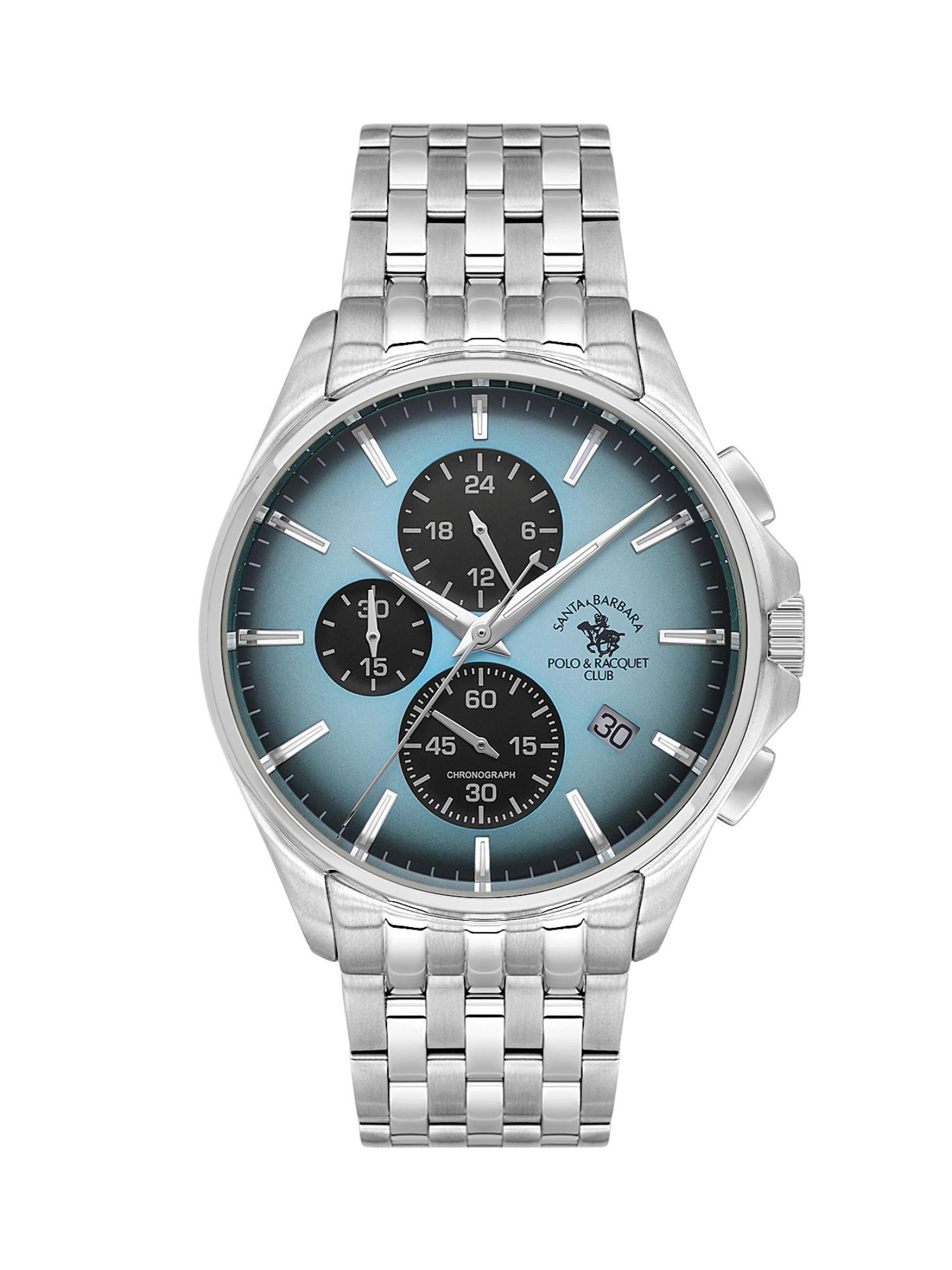 Santa Barbara Polo & Racquet Club Quartz Blue Dial Analog Watch - SB.4.10041-6 (M)