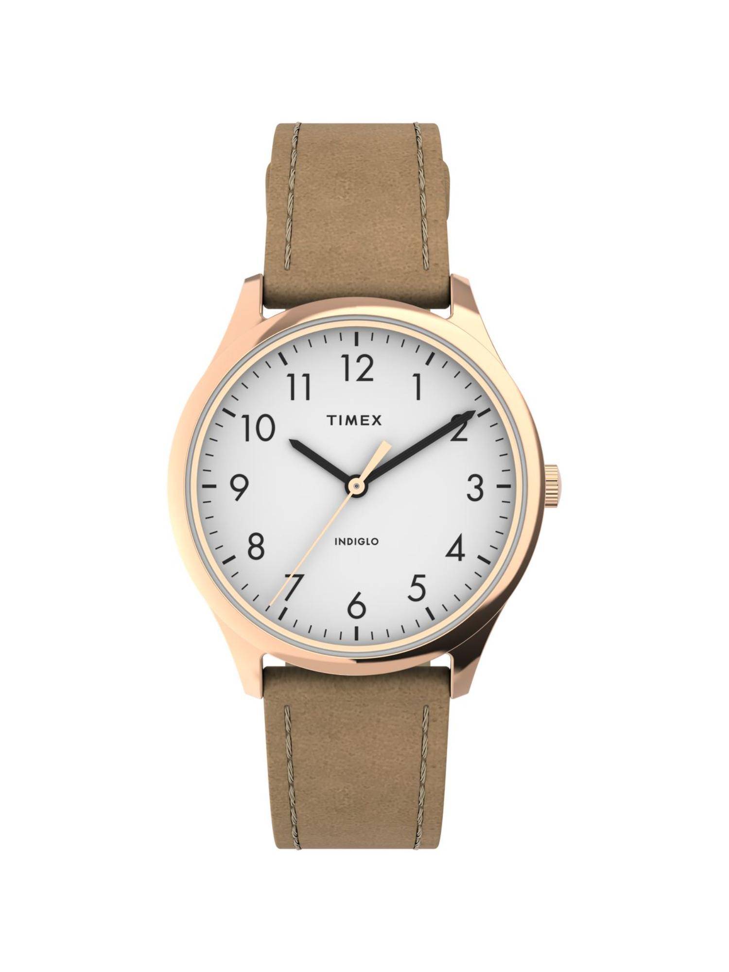 Timex Round White Dial Analog Womens Watch - TW2T72400UJ (M)
