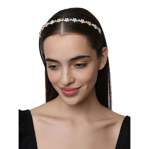 Buy Accessorize London Women's Flower Diamante Alice Hair Band Online - Main Image