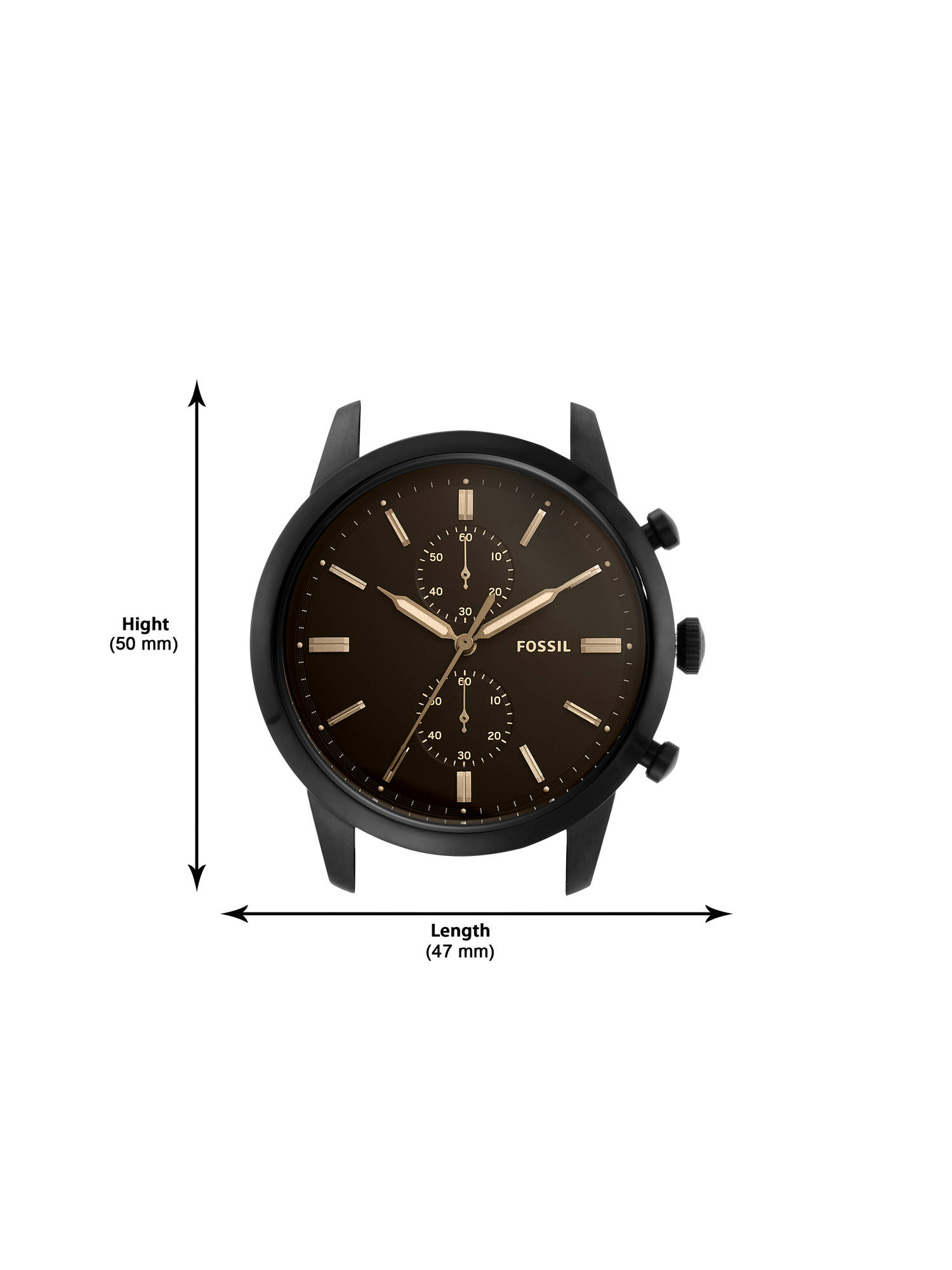 Buy Fossil FS5585 Townsman Black Watch For Men Online