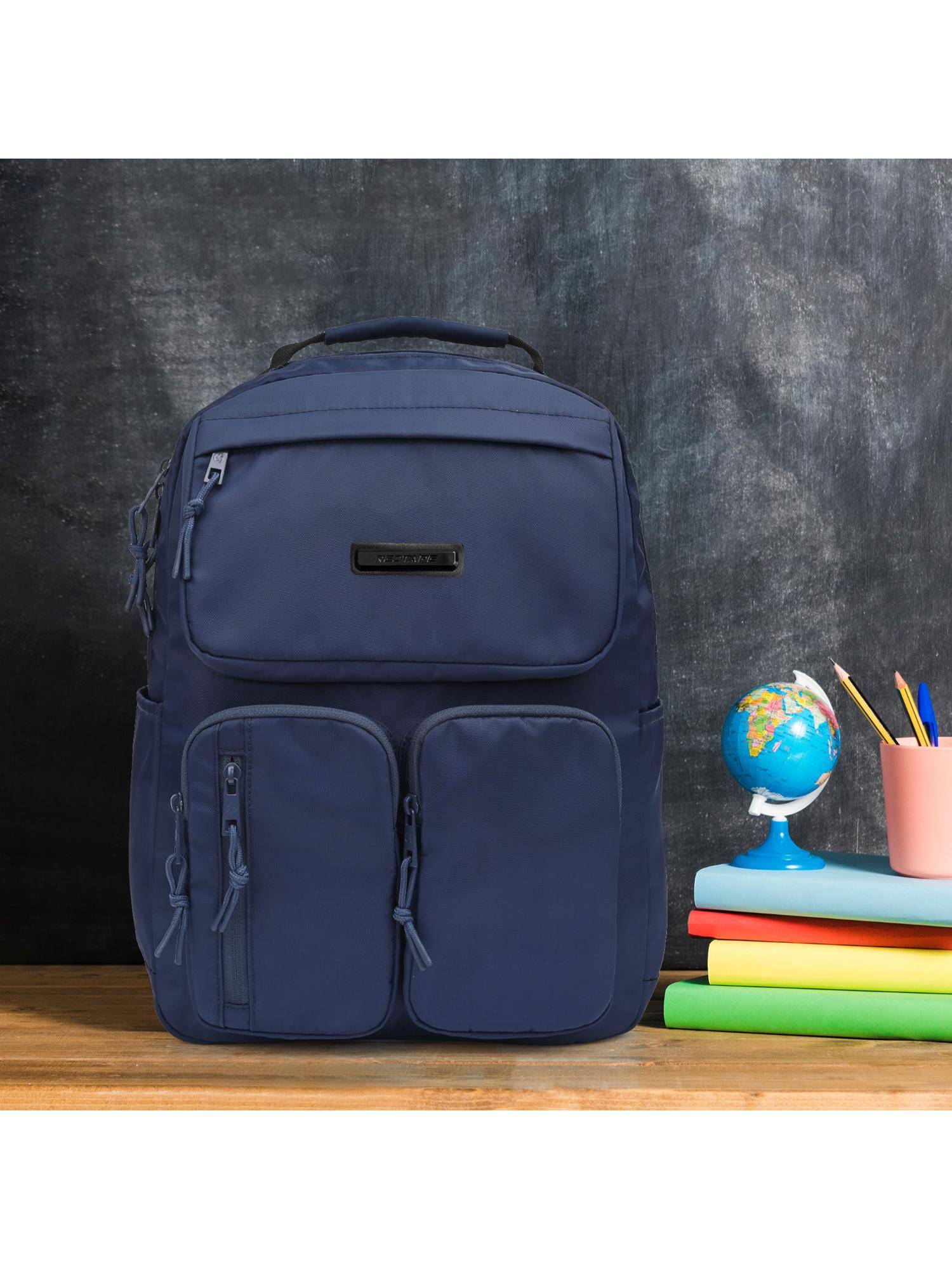 Red Tape Navy Blue Polyester 19.5L Laptop Backpack