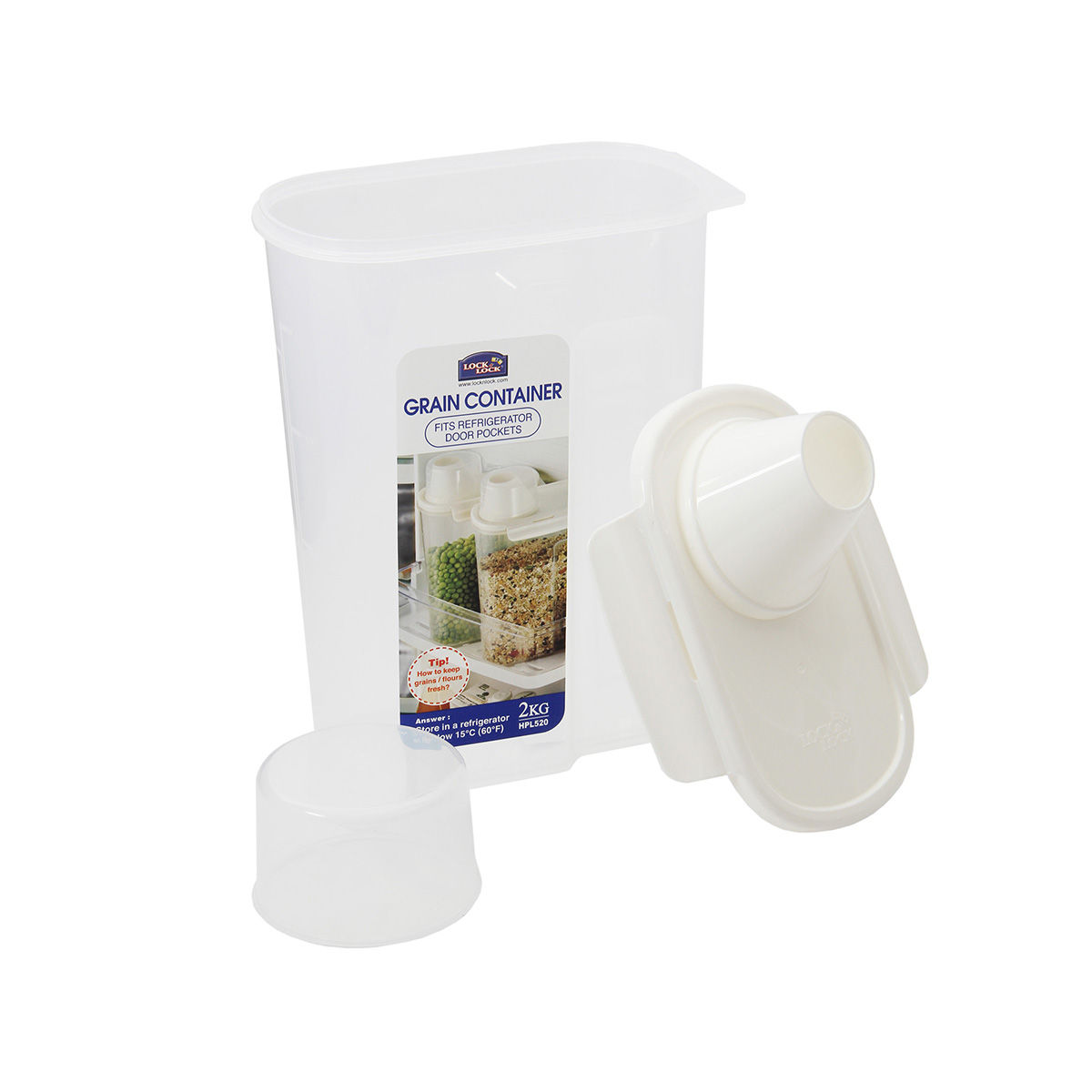 Lock & Lock Classic Plastic Grain Storage Airtight Container With Leak