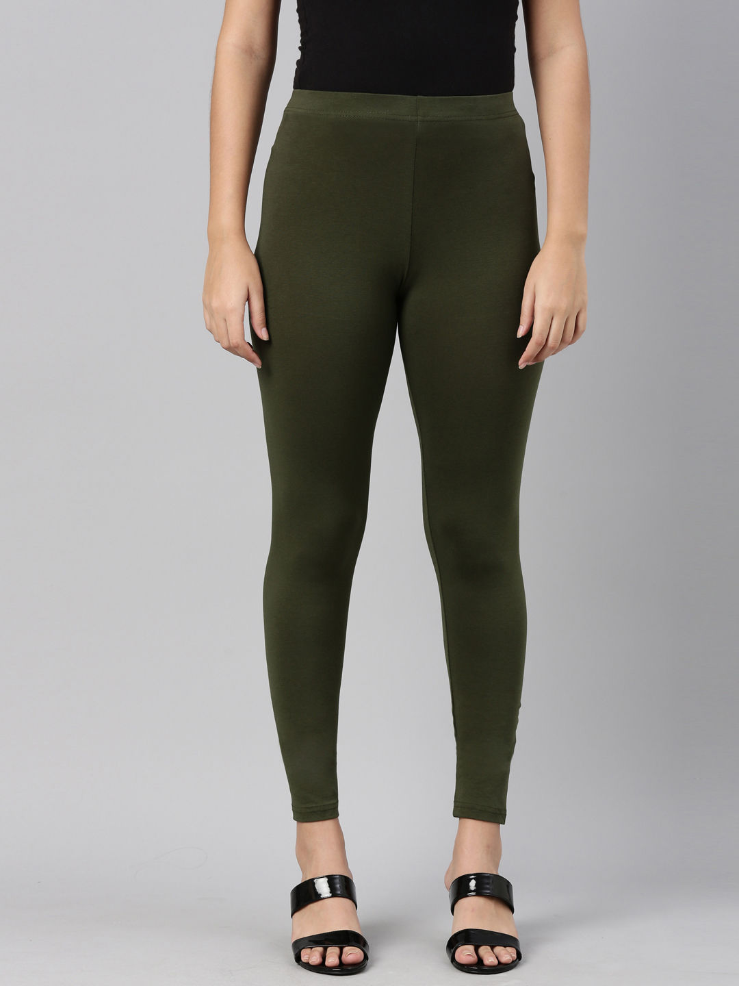 Spanx Ponte Ankle-Length Leggings Loden Green 1X A309030 for sale online |  eBay