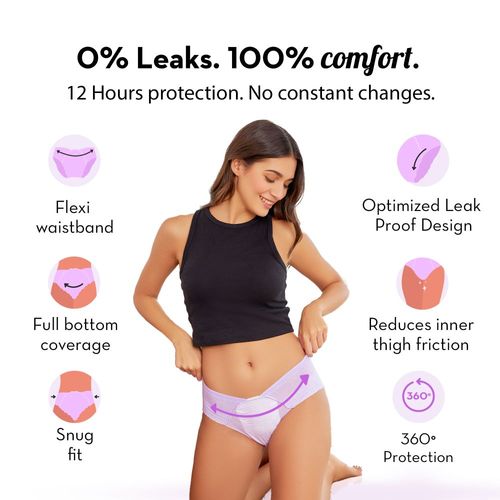 Buy Plush Disposable Period Panty For Heavy Flow - M/L Online