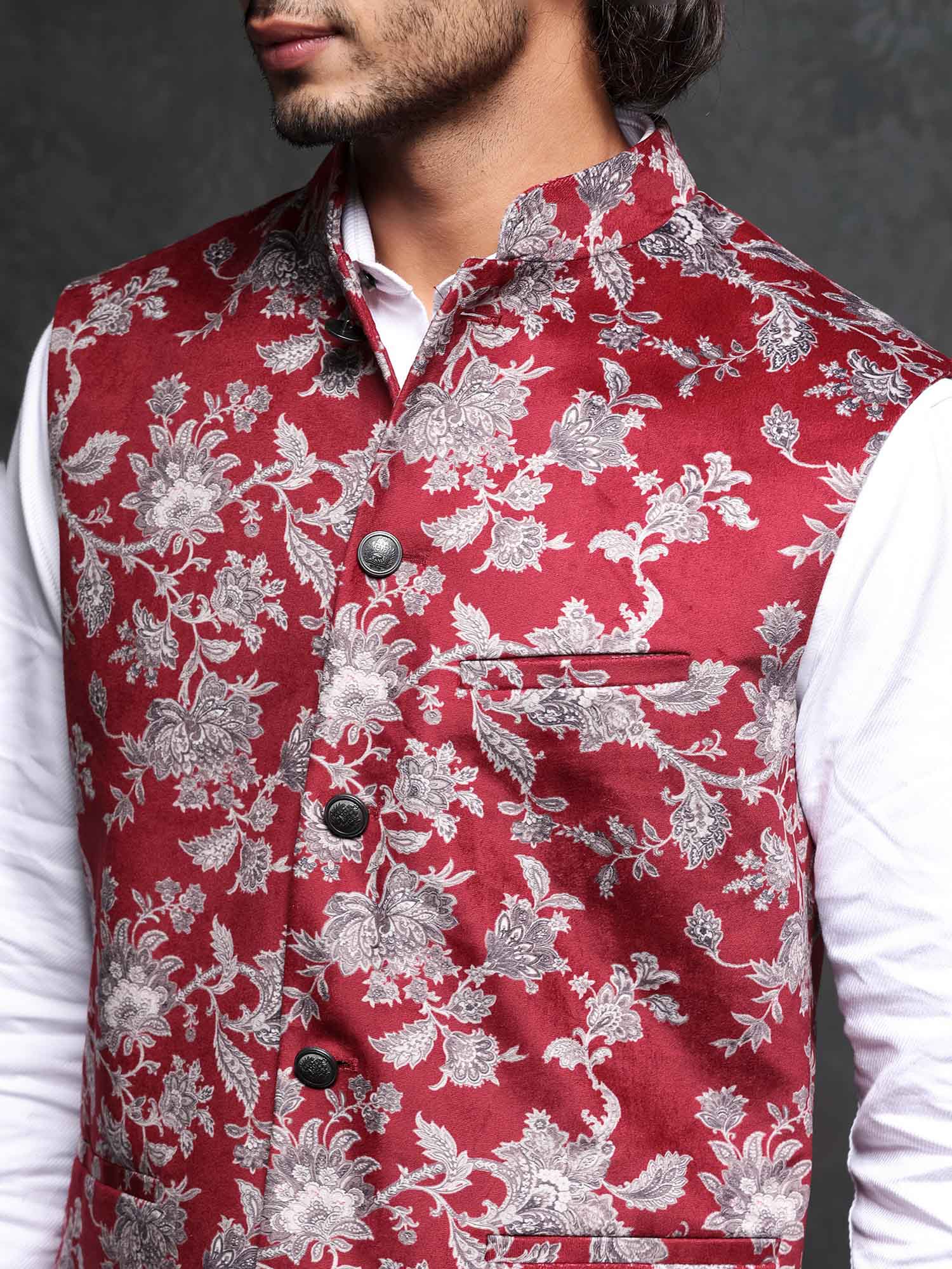Rare Rabbit Bandi Buy Rare Rabbit Printed Velvet Bandi Online