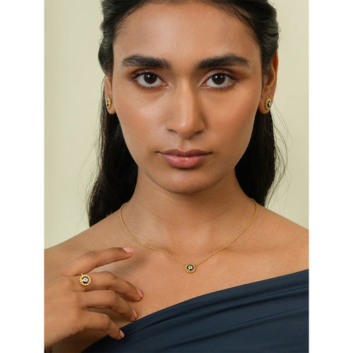 Buy Shaya by CaratLane Urja Evil Eye Necklace in Gold Plated 925