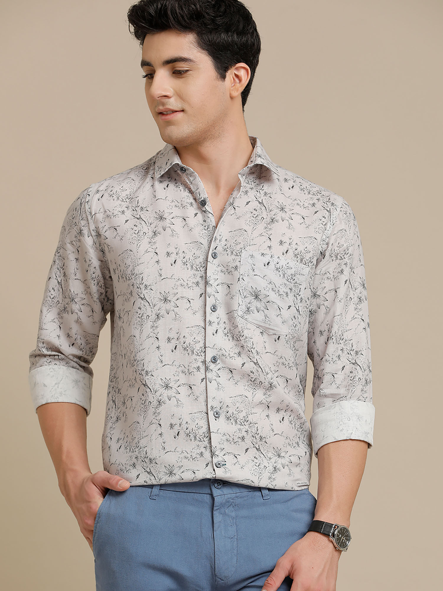 Linen club shirt online best sale