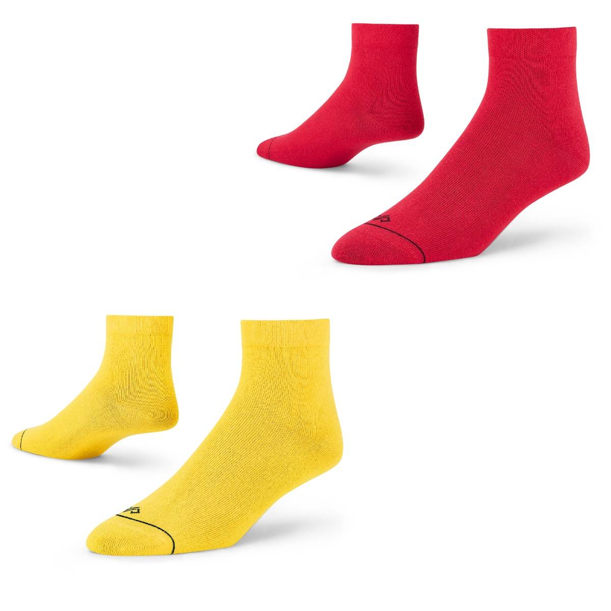 Dynamocks Women Cotton Ankle Length Socks - Multi-Color (Pack of 2)