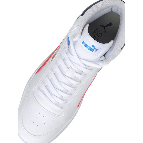 Buy Puma Shuffle Mid Unisex White Sneakers Online