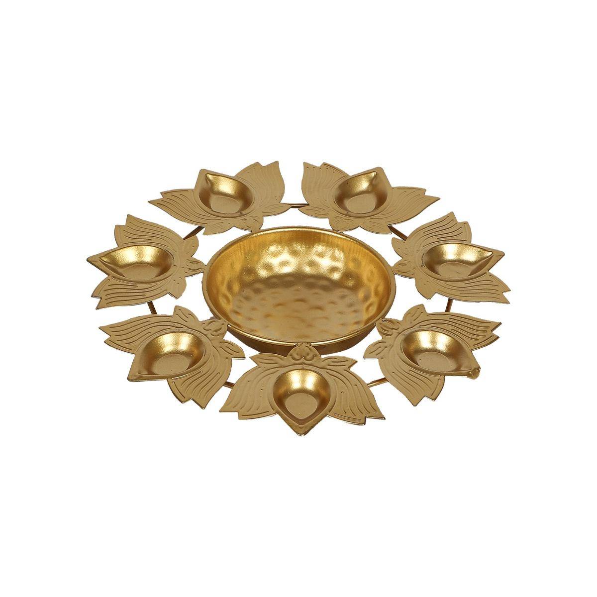 Buy Amaya Decors Akhand Deepak Gold Urli Online