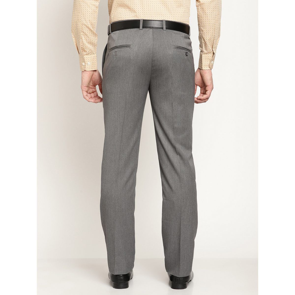 Buy Cantabil Men Black Solid Formal Trousers Online at Best Prices in India  - JioMart.