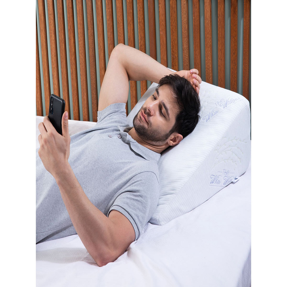 The White Willow 20x20x7 Medium Firm Wedge Pillow White Buy The White