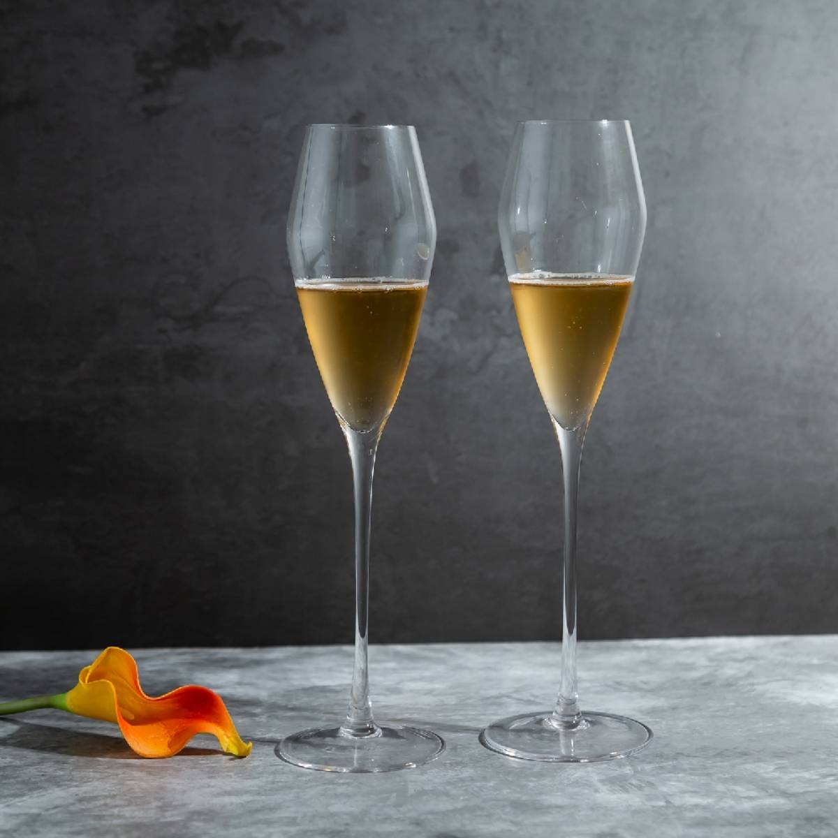 EZ Life Elance Series - High Class Lead Free Tulip Glass Set - 220 ml -Pack of 2