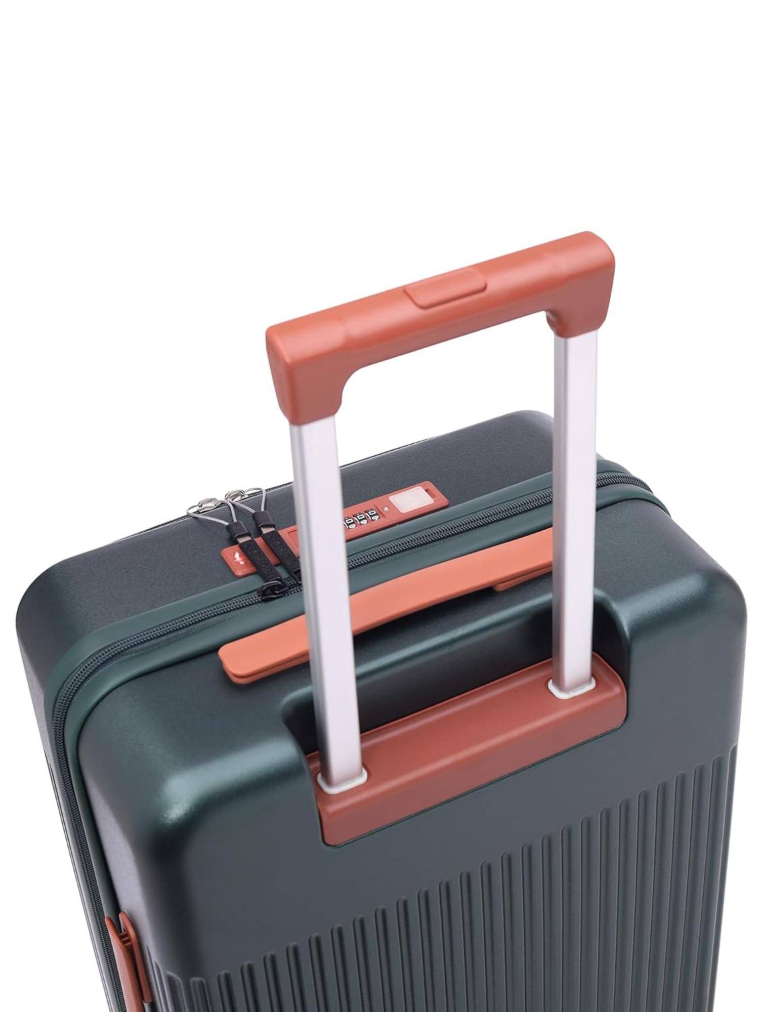 Buy FUR JADEN Aviator PC USB Luggage Bags - Forest Green (S) Online