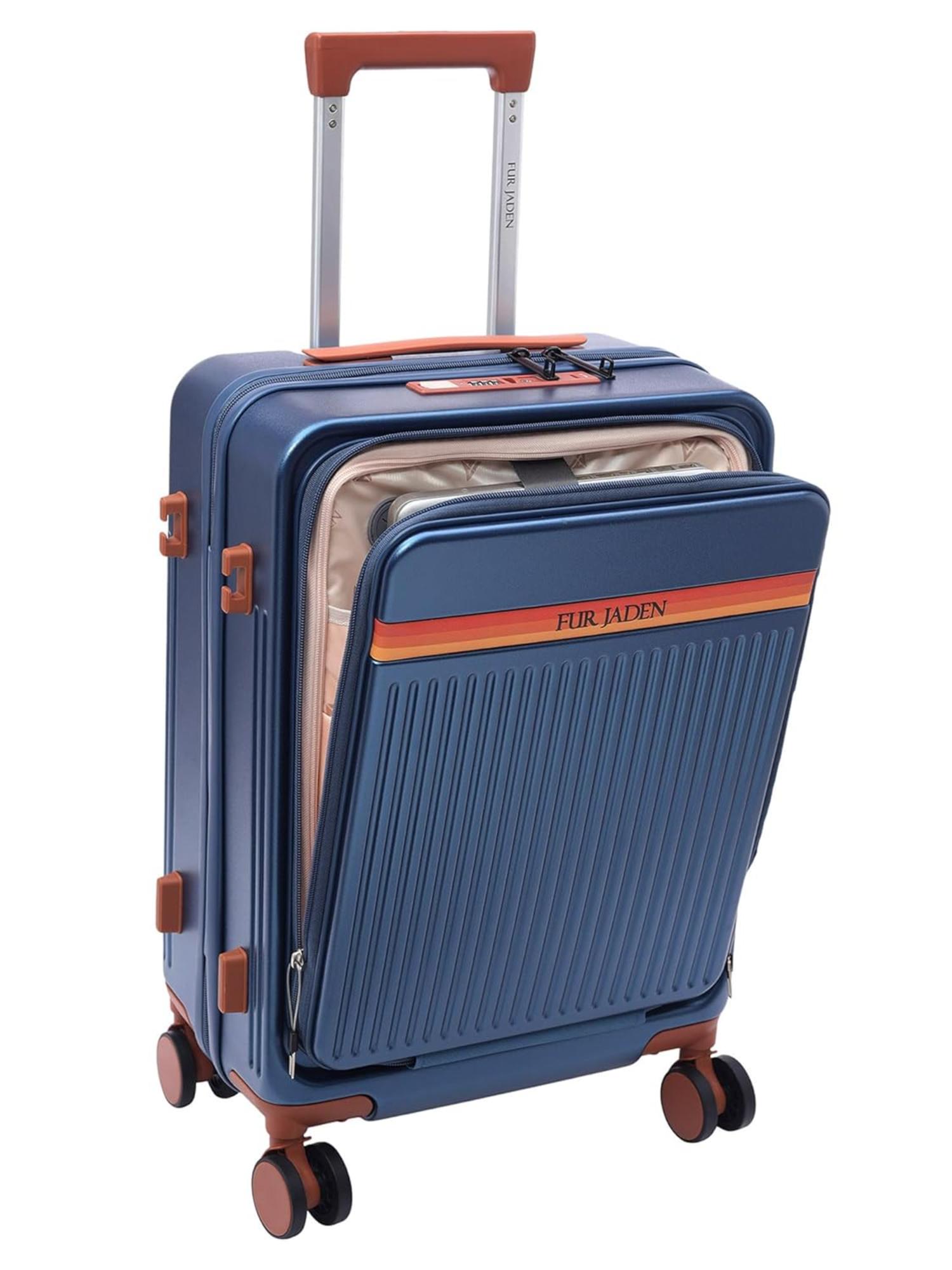 Buy FUR JADEN Aviator PC USB Luggage Bag - Cobalt Navy Blue (S) Online