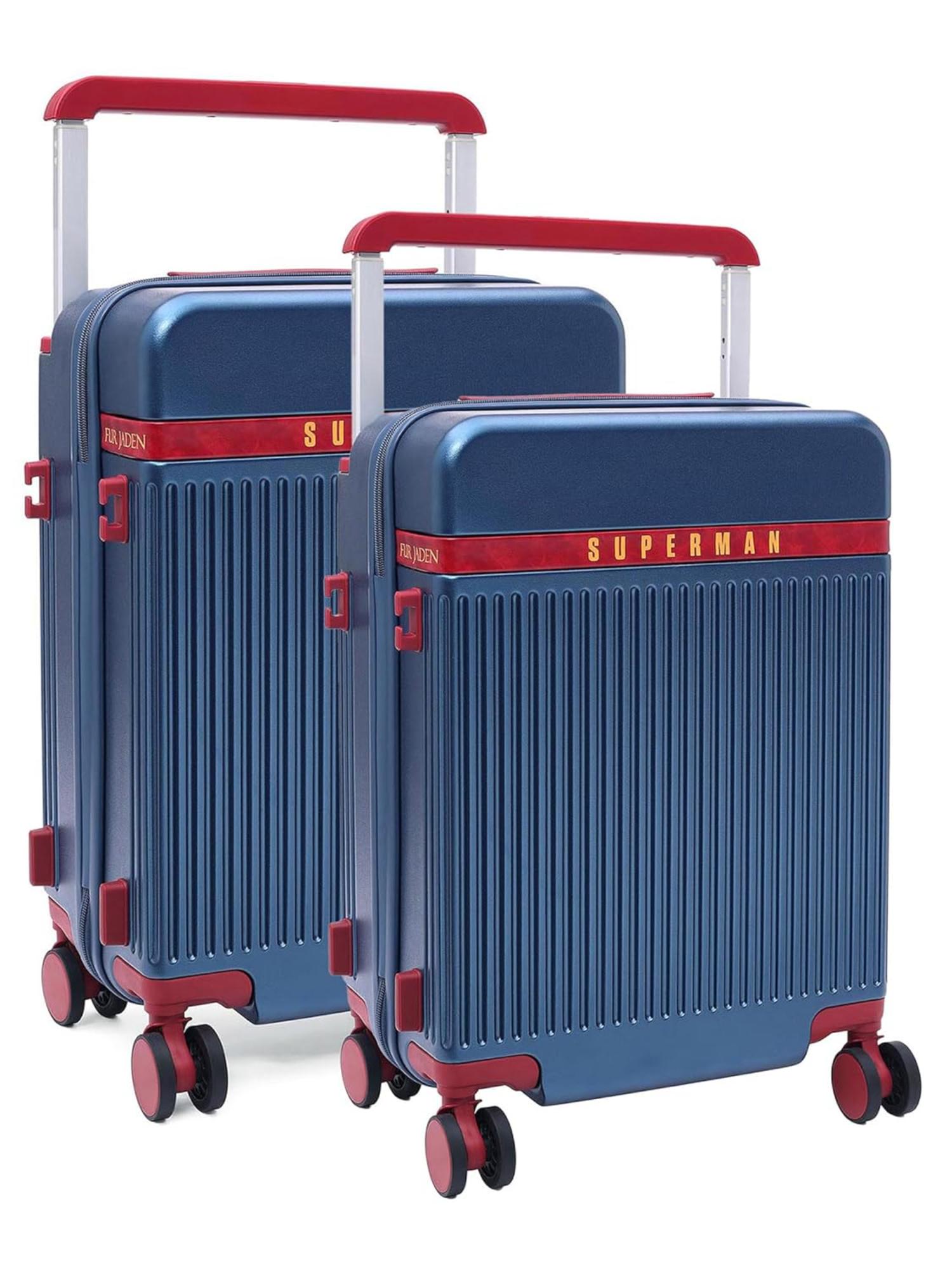 Buy FUR JADEN Aviator German PC Superman Luggage Bags - Navy Blue